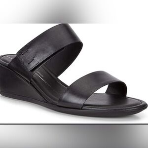 Ecco Shape 35 Wedge Black Sandals